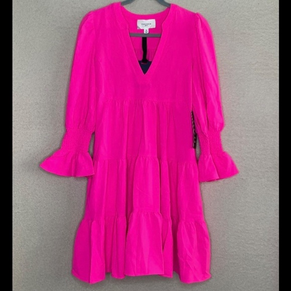 Pomander Place Kenzo Dress-Electric Pink-Women’s XS-Summer-Spring-Wedding-NEW - Picture 6 of 13